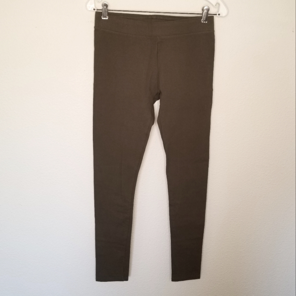 Pact Organic Cotton M army green leggings